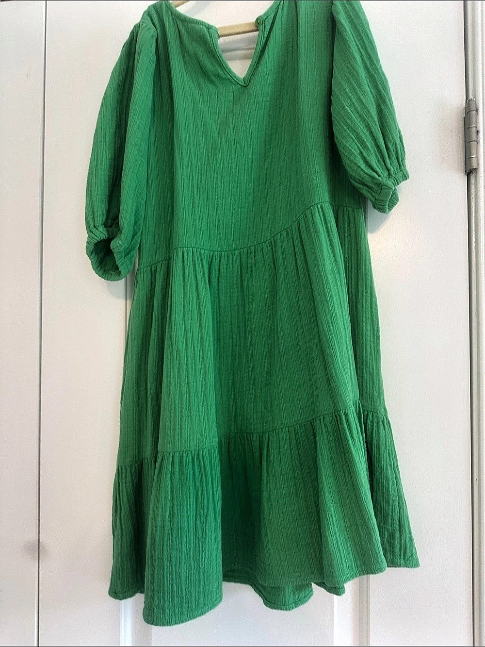 Cat & Jack Green Tiered Dress Size XL Like New